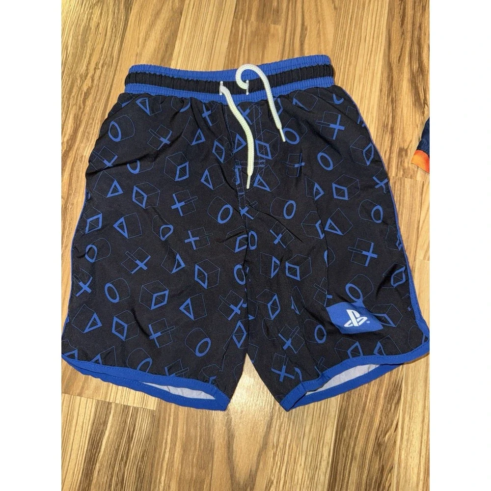 Sony PlayStation GAP Kids‎ Old Navy Boys Swim Trunks Sz 6/7 6 7 Lot EUC